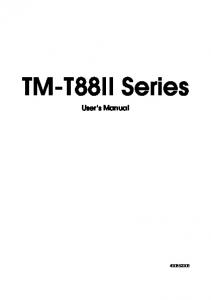 TM-T88II Series - Epson