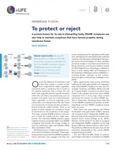 To protect or reject - eLife