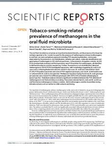 Tobacco-smoking-related prevalence of