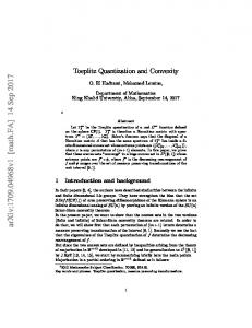 Toeplitz Quantization and Convexity