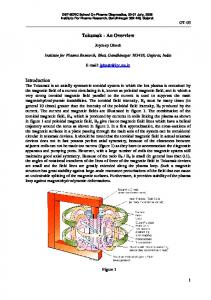 Tokamak - An Overview Introduction