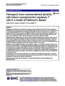 Tolerogenic bone marrow-derived dendritic cells induce ...