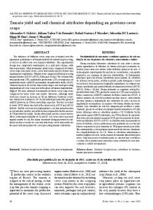 Tomato yield and soil chemical attributes depending ...