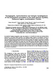 Tomographic, hydrochemical and isotopic investigations of the