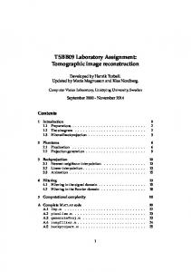 Tomographic image reconstruction