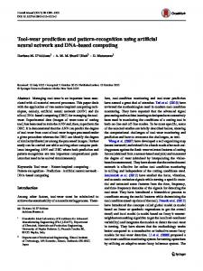 Tool-wear prediction and pattern-recognition using artificial neural