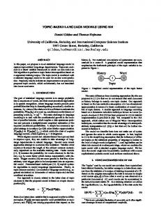 Topic-based language models using EM