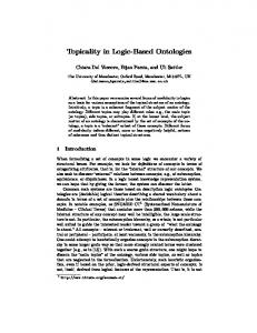 Topicality in Logic-Based Ontologies