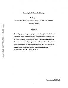 Topological Electric Charge