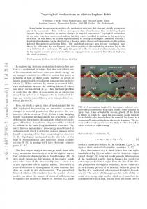 Topological mechanisms as classical spinor fields