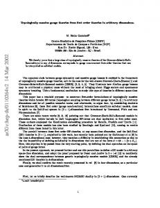 Topologically massive gauge theories from first order theories in ...