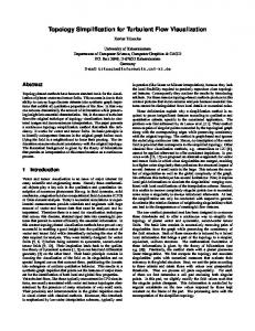 Topology Simplification for Turbulent Flow