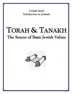 TORAH & TANAKH - Temple Israel