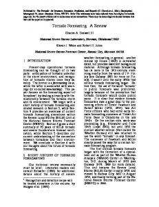 Tornado Forecasting: A Review - flame.org