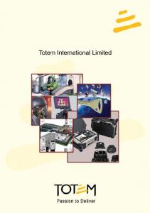 TOTEM International - Catalogue