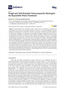 Tough and Self-Healable Nanocomposite Hydrogels for Repeatable