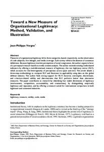 Toward a New Measure of Organizational Legitimacy - HEC Paris