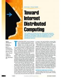 Toward Internet Distributed Computing - CiteSeerX