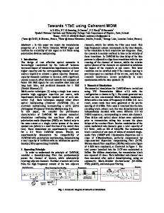 Towards 1TbE using Coherent WDM - IEEE Xplore