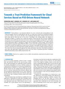 Towards a Trust Prediction Framework for Cloud ... - IEEE Xplore