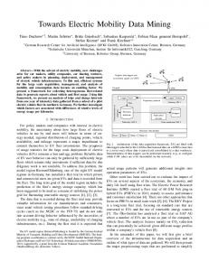 Towards Electric Mobility Data Mining