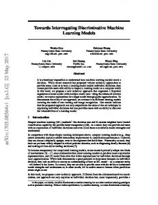 Towards Interrogating Discriminative Machine Learning Models