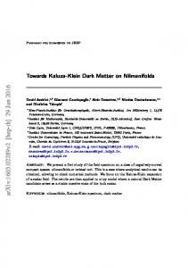 Towards Kaluza-Klein Dark Matter on Nilmanifolds