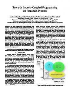 Towards Loo on osely Coupled Programm Petascale Systems ... - arXiv