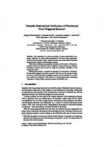 Towards Modularized Verification of Distributed ... - Semantic Scholar