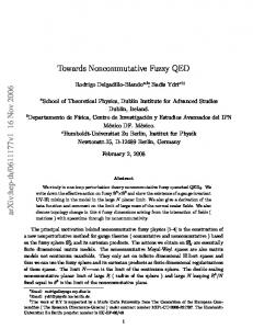 Towards Noncommutative Fuzzy QED