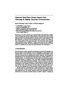 Towards Real-Time Sensor-Based Path Planning ... - Semantic Scholar