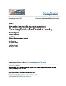 Towards Structural Logistic Regression ... - Semantic Scholar