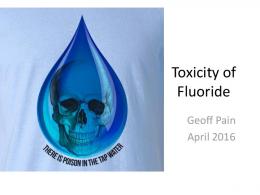 Toxicity of Fluoride