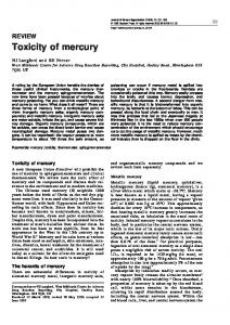 Toxicity of mercury - Nature