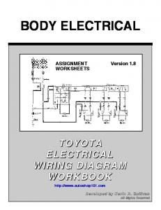 Toyota electrical wiring diagram