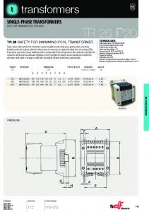TR 26 Safety for swimming-pool transformer - Tme.com