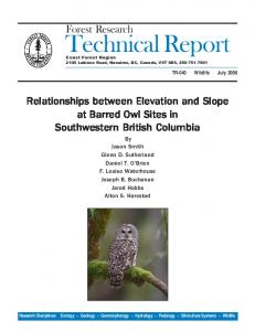 TR40 barred owl cover2.pmd - Cortex Consultants