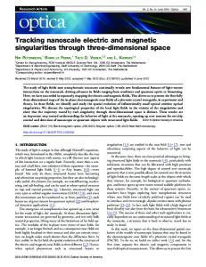 Tracking nanoscale electric and magnetic ... - OSA Publishing