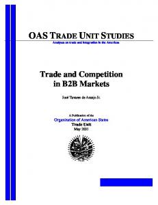 Trade and Competition in B2B Markets