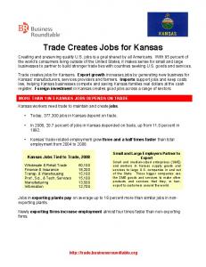 Trade Creates Jobs for Kansas - Business Roundtable