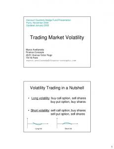 Trading Market Volatility