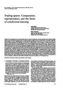 Trading spaces - Cambridge University Press