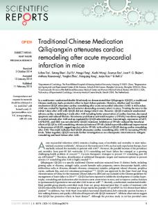 Traditional Chinese Medication Qiliqiangxin ... - Semantic Scholar