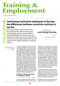 Training & Employment - Cereq