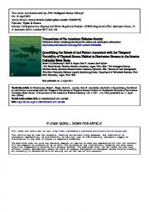 Transactions of the American Fisheries Society ... - Forest Service