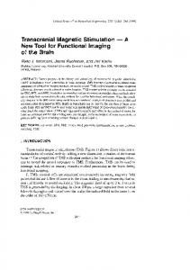 Transcranial Magnetic Stimulation