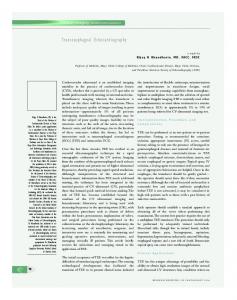 Transesophageal Echocardiography