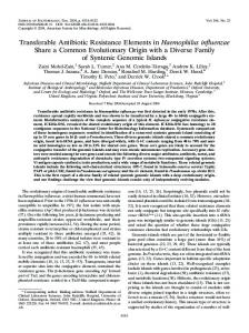 Transferable Antibiotic Resistance Elements in Haemophilus ...