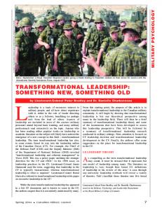 Transformational Leadership