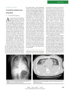 Transfusion-related acute lung injury